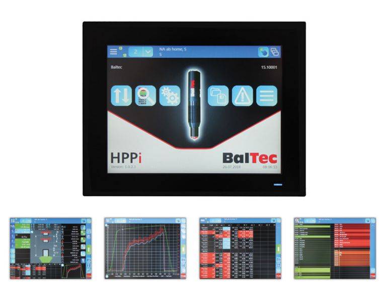 BalTec HPPi Software Bildschirm zur Nietverfahren mit ELECTRIC